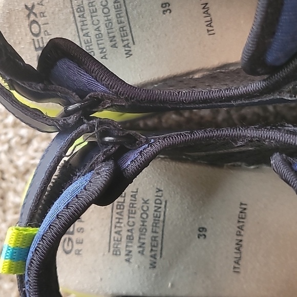 Geox Respira blue closed toes hiking sandals size W8 M6 - Picture 9 of 9